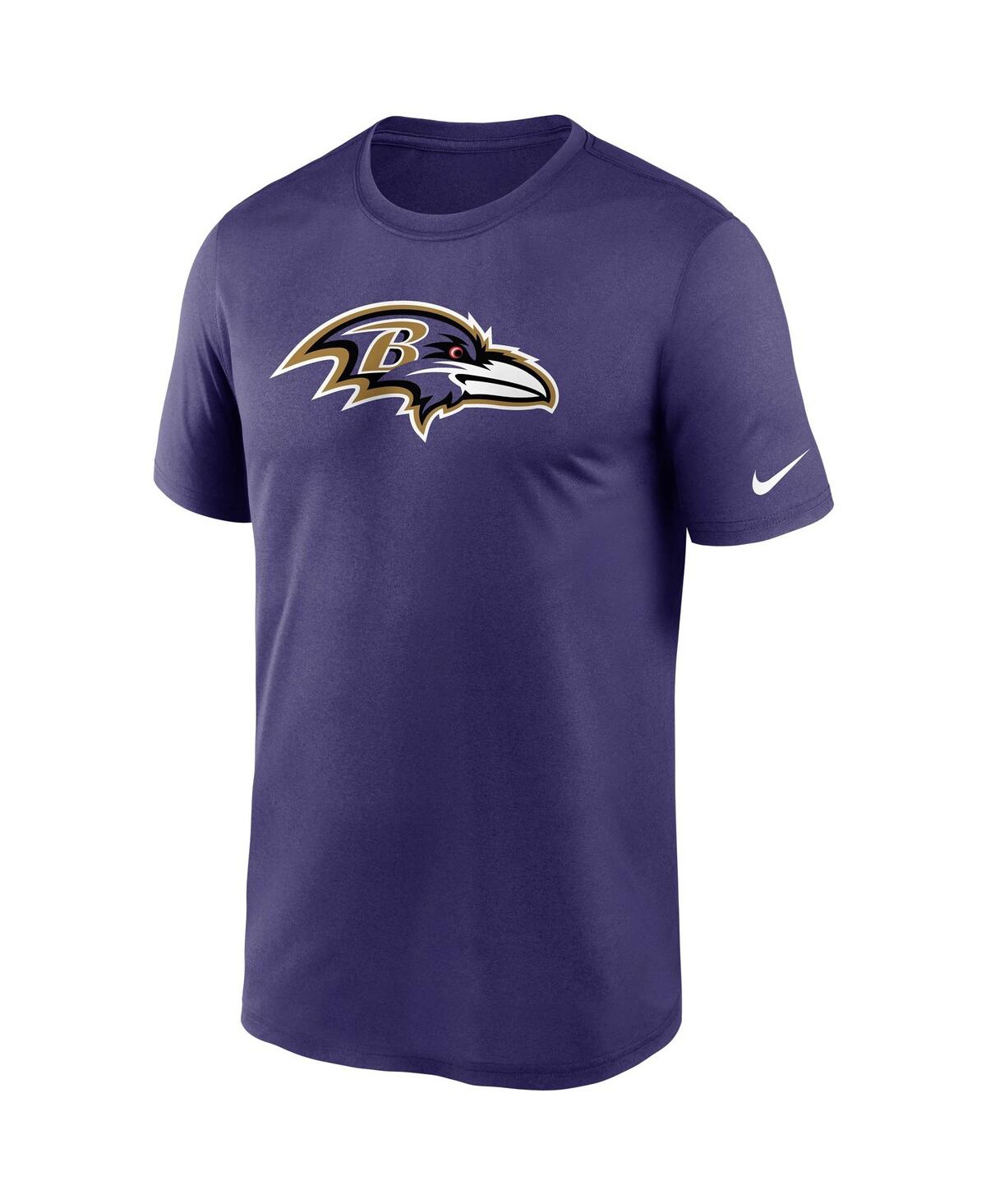 Shop Nike Men's  Purple Baltimore Ravens Logo Essential Legend Performance T-shirt