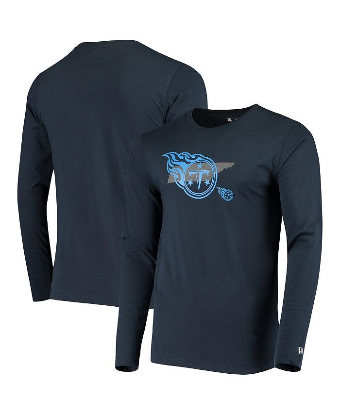 Men's New Era Navy Tennessee Titans State Long Sleeve T-Shirt