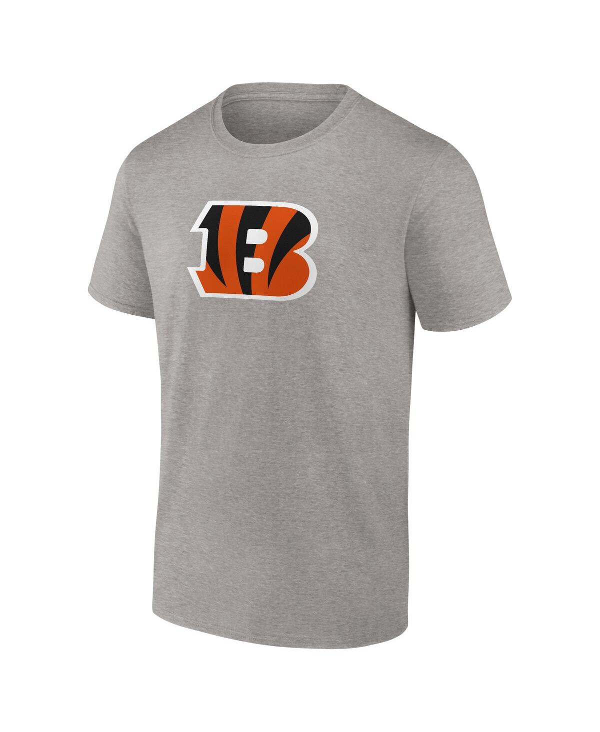 Men's FanaticsCincinnati Bengals Team Primary Logo T-shirt - Heathered Gray