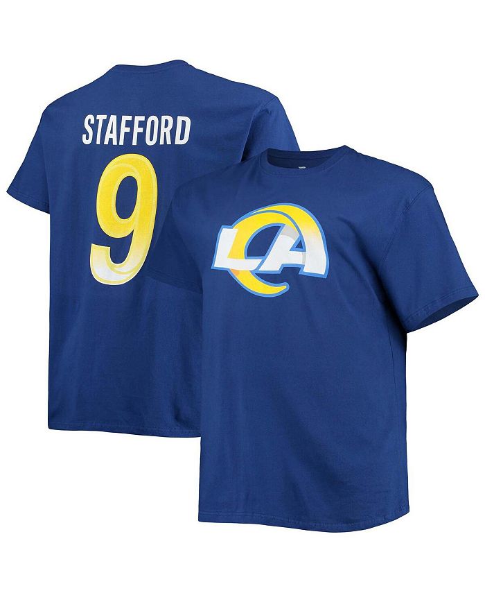 Men's Fanatics Branded Matthew Stafford Charcoal Los Angeles Rams