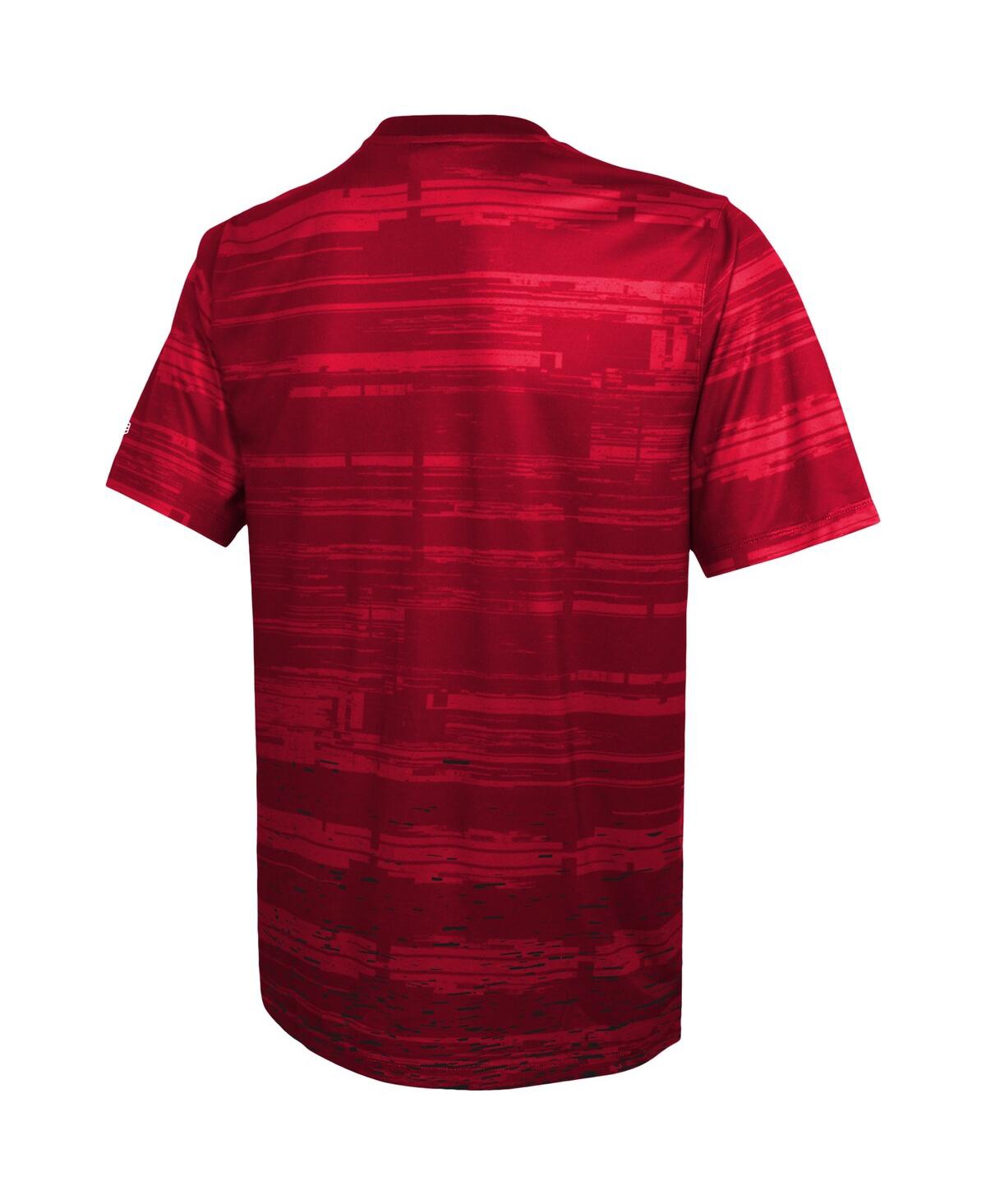 New Era Red Atlanta Falcons Combine Authentic Sweep T-shirt In Red