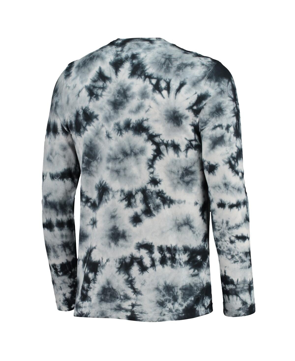 Shop New Era Men's  Black New Orleans Saints Tie-dye Long Sleeve T-shirt