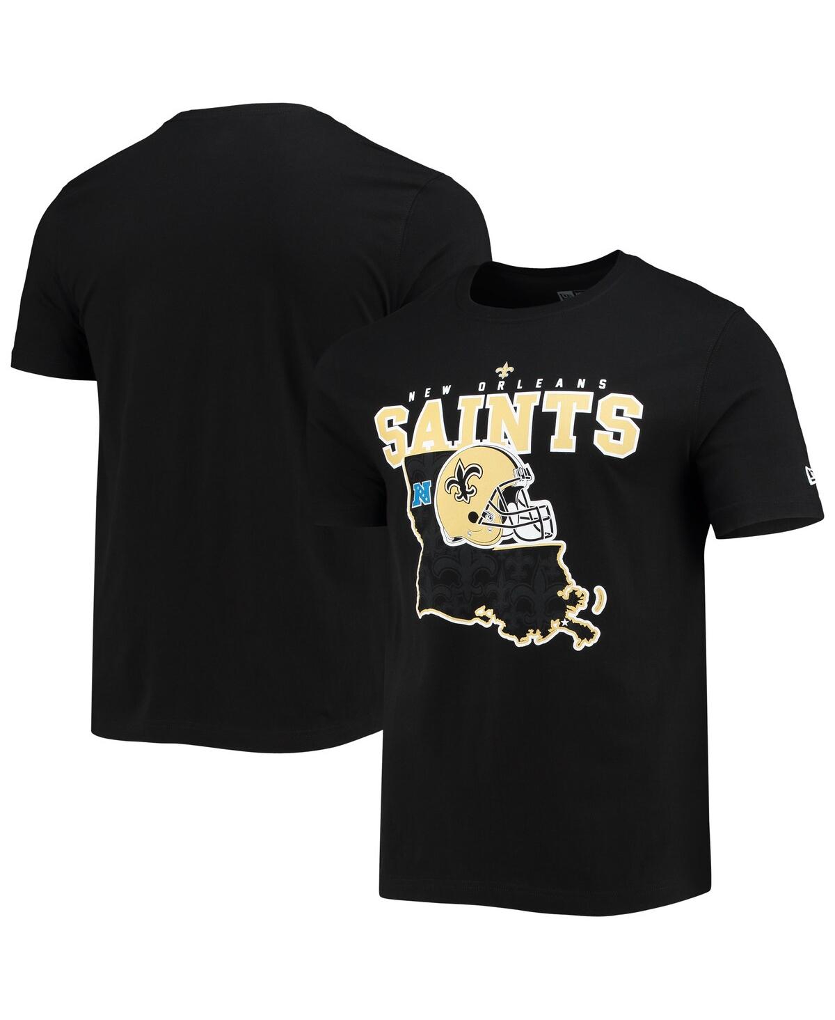 NEW ERA MEN'S NEW ERA BLACK NEW ORLEANS SAINTS LOCAL PACK T-SHIRT 