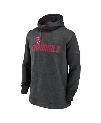 Men's Heathered Charcoal, Black Arizona Cardinals Surrey Legacy Pullover Hoodie