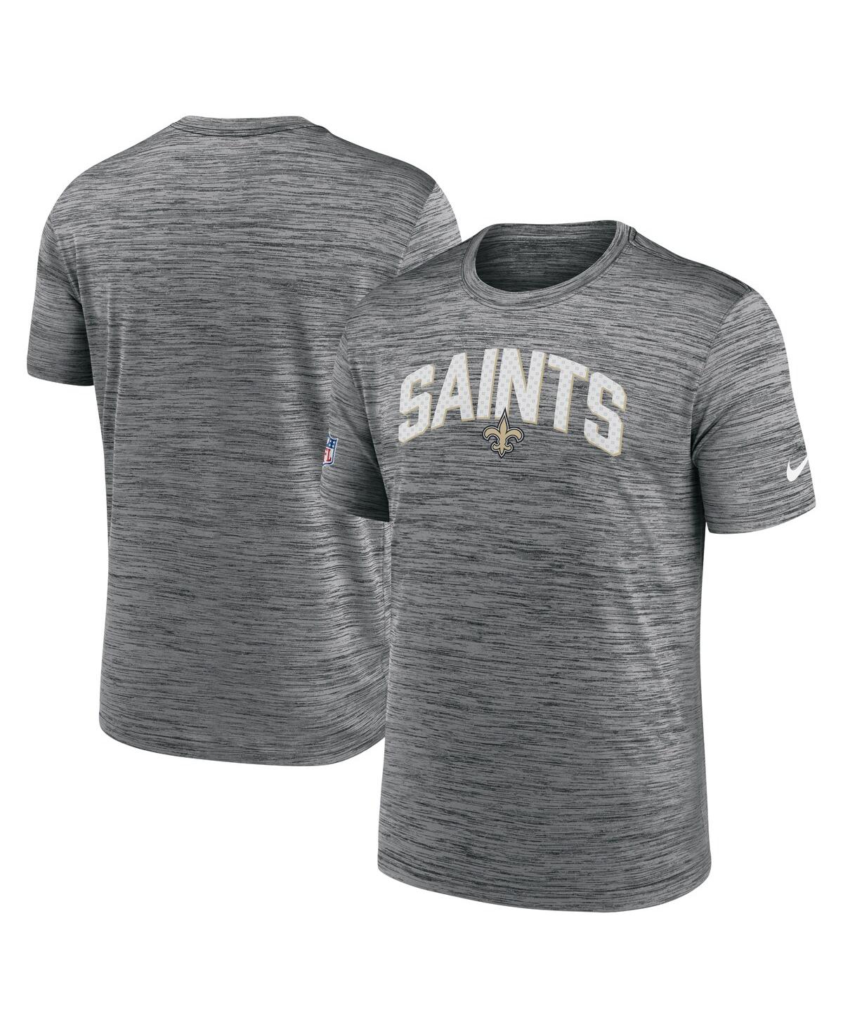 Nike Men's  Gray New Orleans Saints Velocity Athletic Stack Performance T-shirt