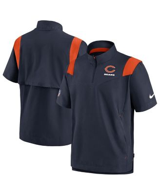 Men's Navy Chicago Bears Coaches Chevron Lockup Pullover Top