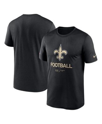 Nike Men's Black New Orleans Saints Infographic Performance T-shirt ...