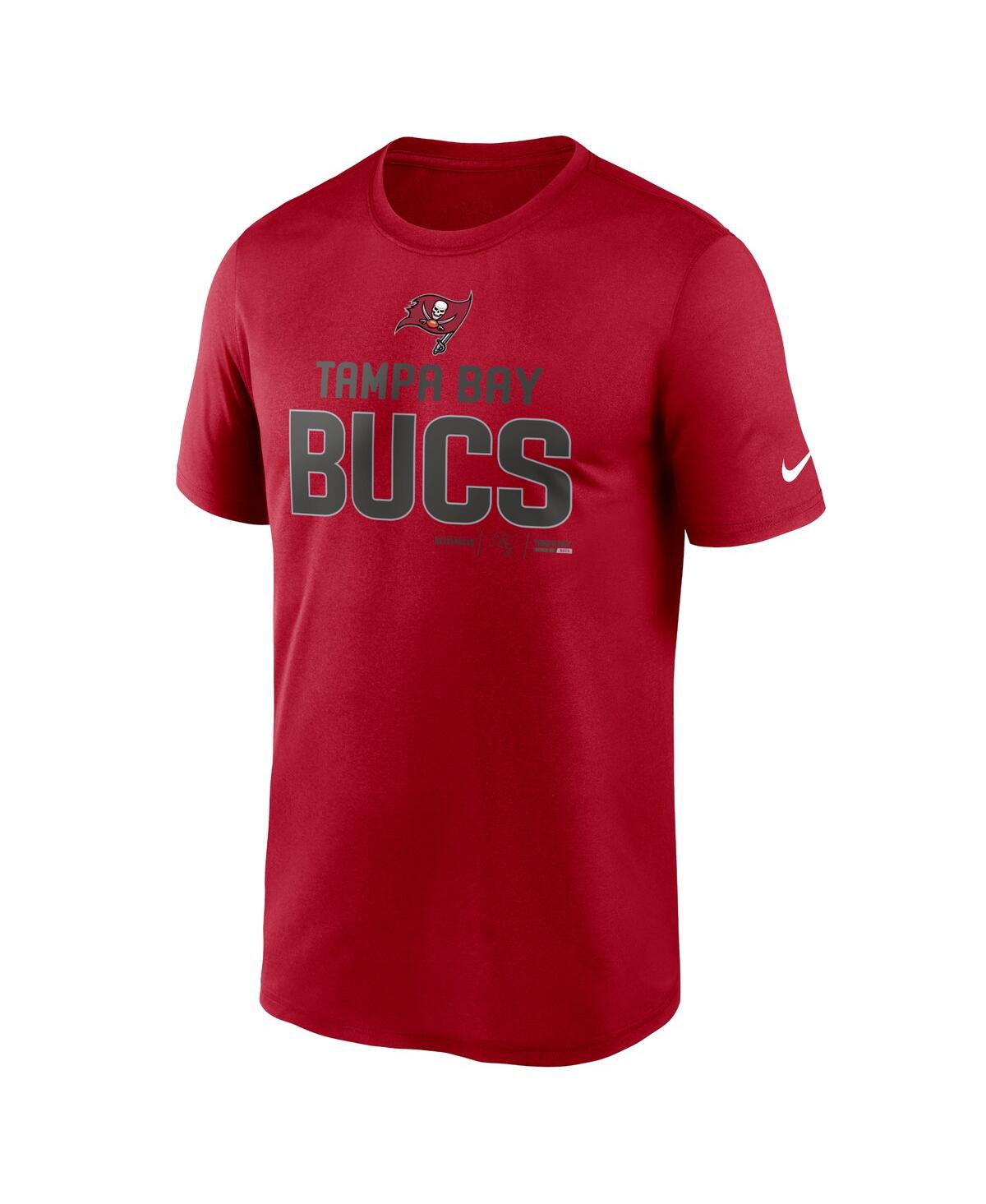 Nike Men's Big And Tall Red Tampa Bay Buccaneers Legend Microtype Performance T-shirt In Red