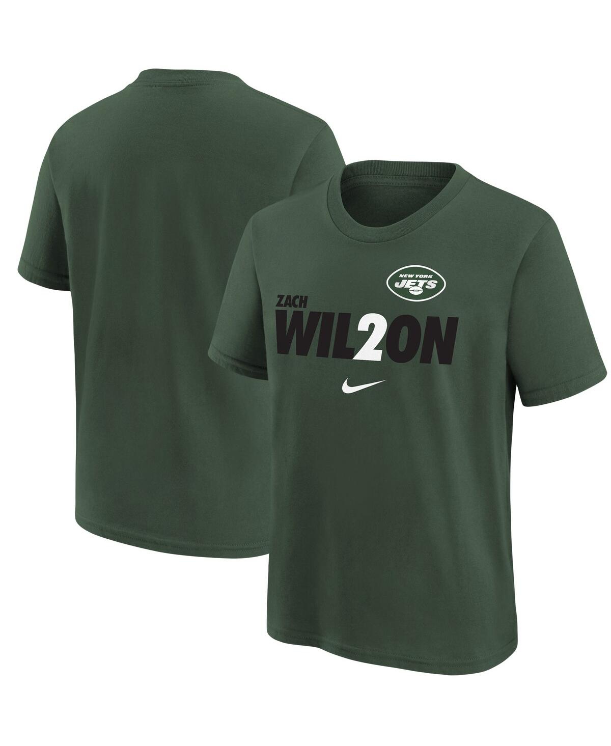 Shop Nike Big Boys Zach Wilson Green New York Jets Local Pack Player Graphic T-shirt