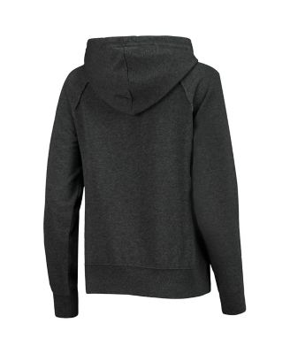 Women's Heathered Charcoal Washington Commanders Raglan Pullover Hoodie