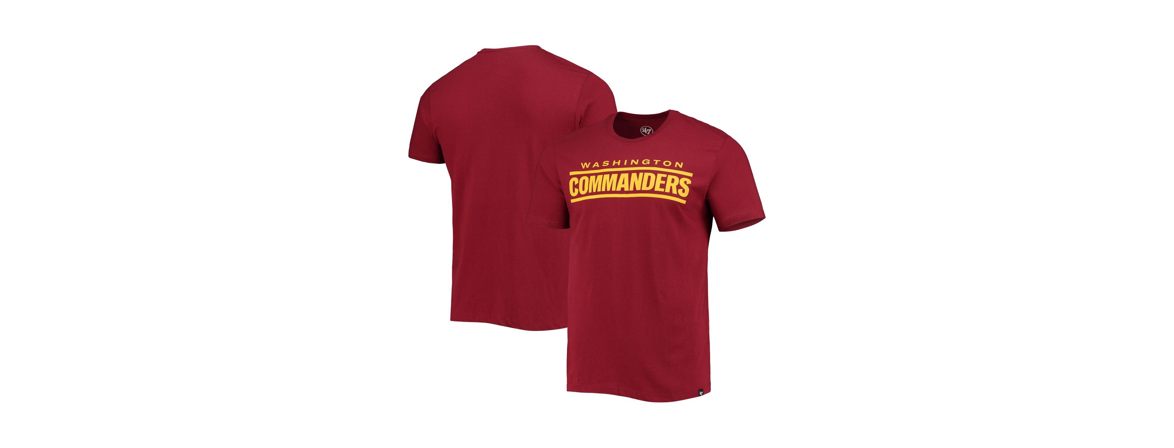 Men's '47 Burgundy Washington Commanders Wordmark Imprint Super Rival T-shirt