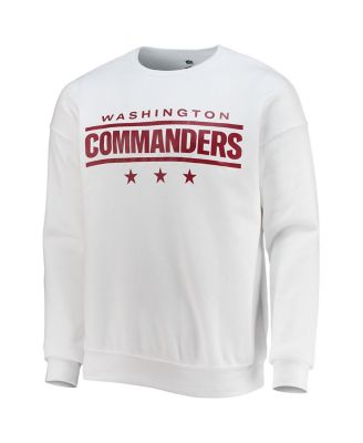 Men's NFL x Darius Rucker Collection by White Washington Commanders Star Sponge Fleece Pullover Sweatshirt