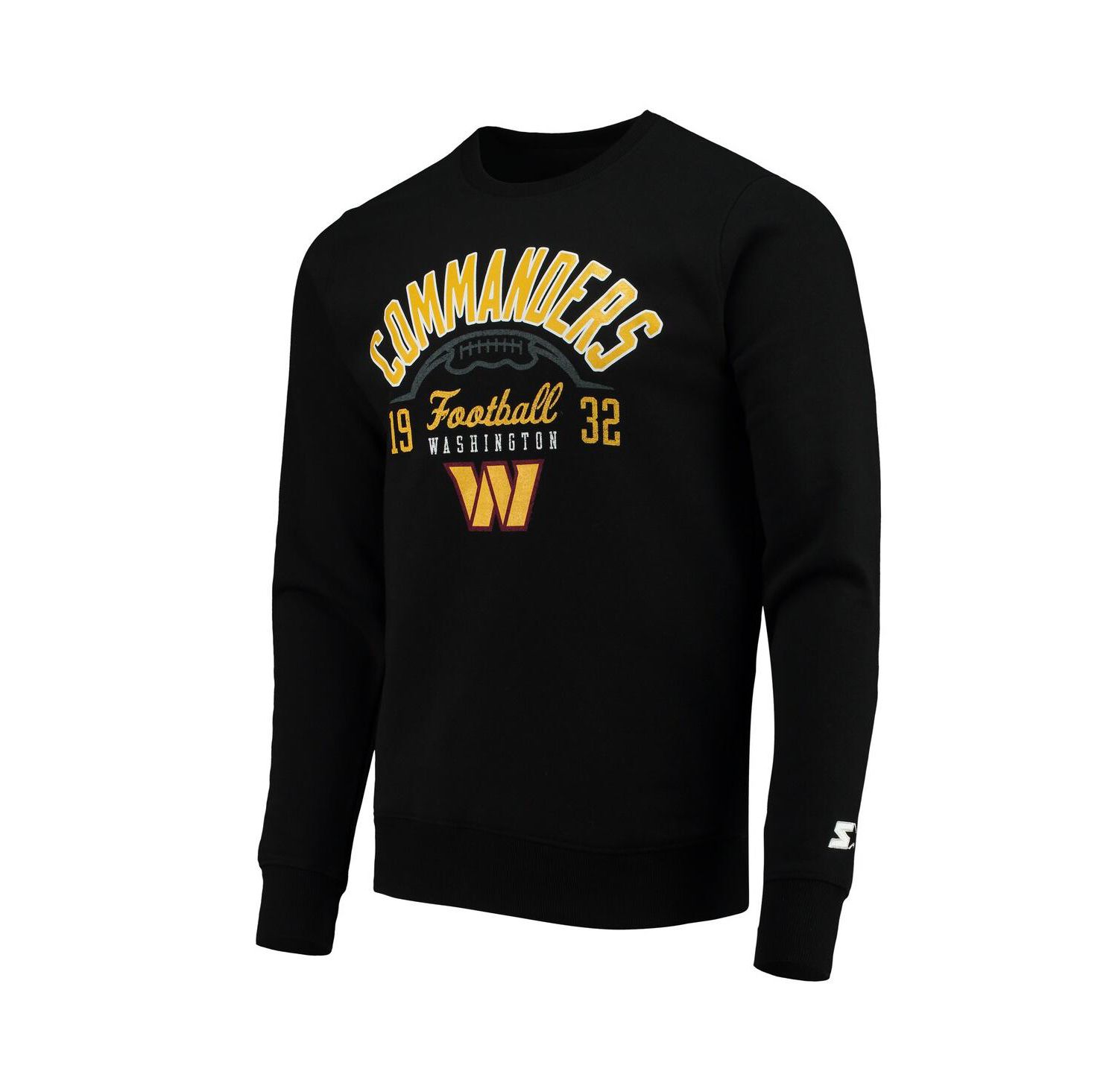 Men's Black Washington Commanders Pullover Sweatshirt
