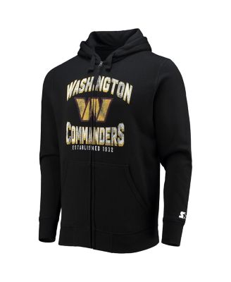 Men's Black Washington Commanders Post-Season Full-Zip Hoodie