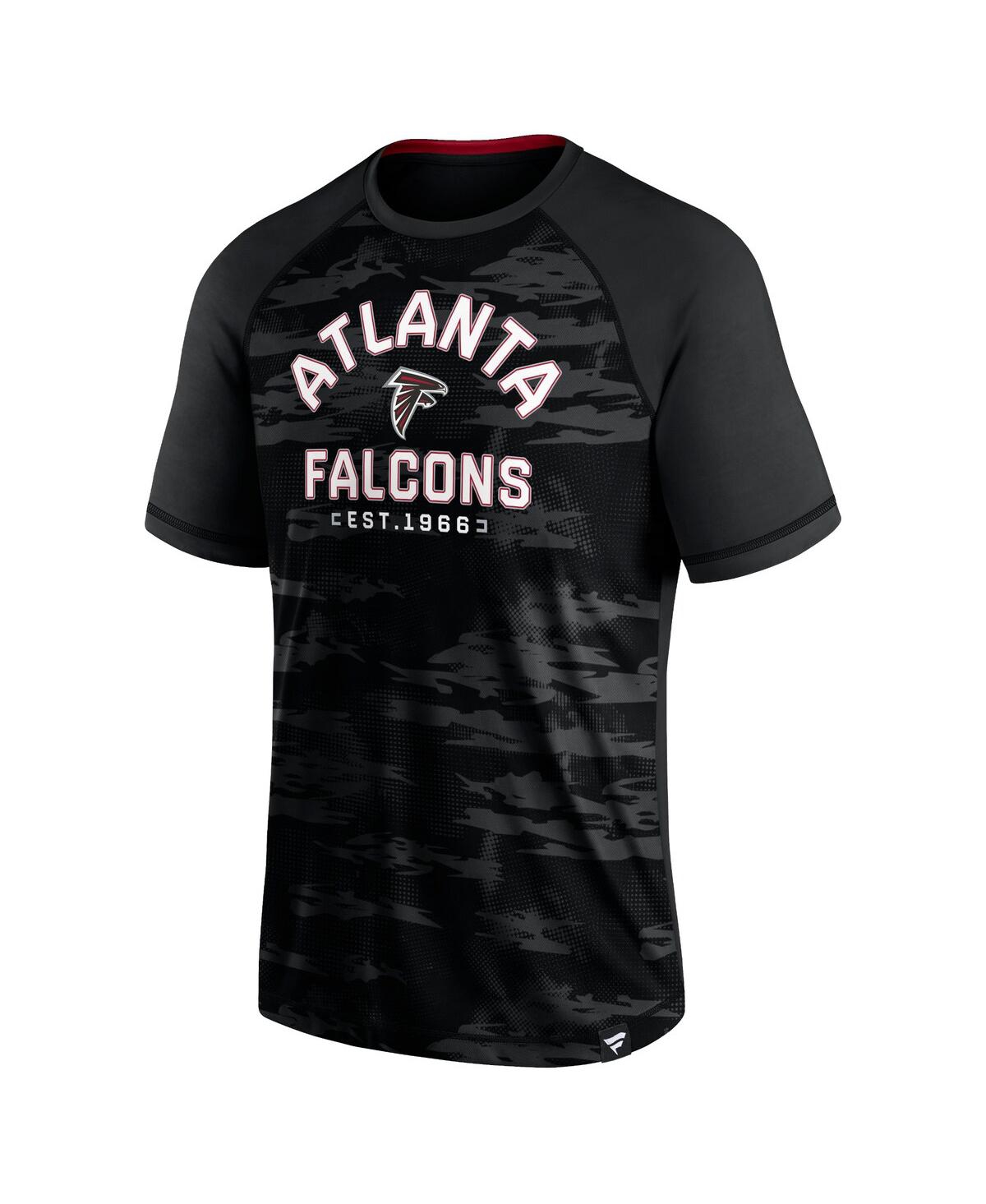 Men's FanaticsAtlanta Falcons Hail Mary Raglan T-shirt - Black