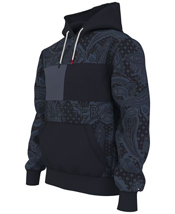 Tommy Hilfiger Men's Paisley Drawstring Quinn Hoodie Sweatshirt - Macy's