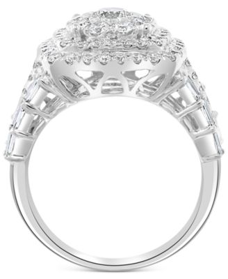 EFFY&reg; Diamond Halo Cluster Ring (2-1/5 ct. t.w.) in 14k White Gold