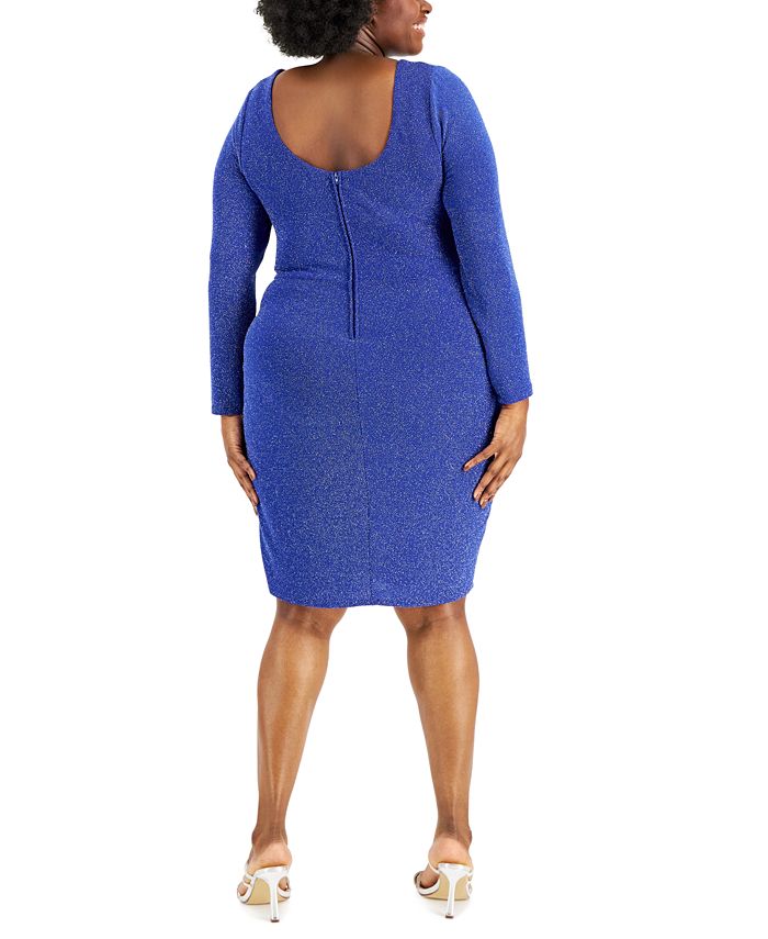 B Darlin Trendy Plus Size GlitterKnit Bodycon Dress Macy's — free download