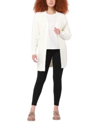 Black Tape - Women's Long Sleeve Chunky Melange Knit Sweater Cardigan