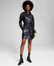 Macys leather dress 2025