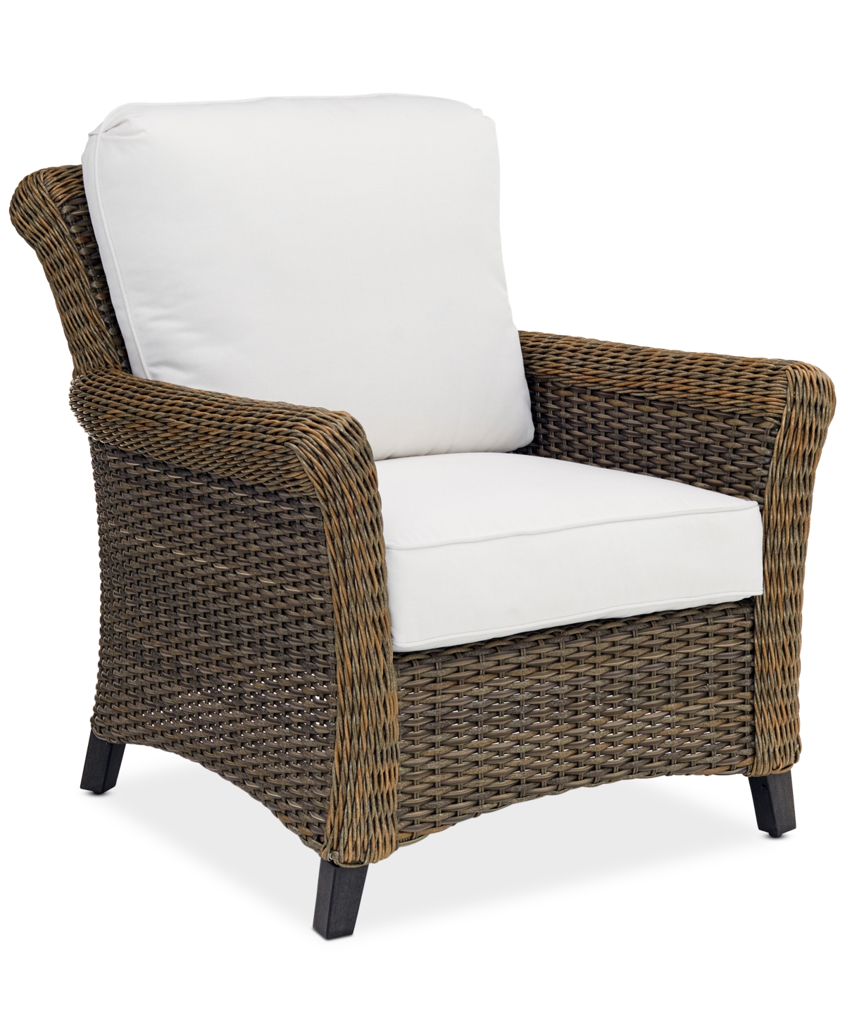 Shop Agio Closeout! Belmont Outdoor Lounge Chair In Outdura Storm Snow