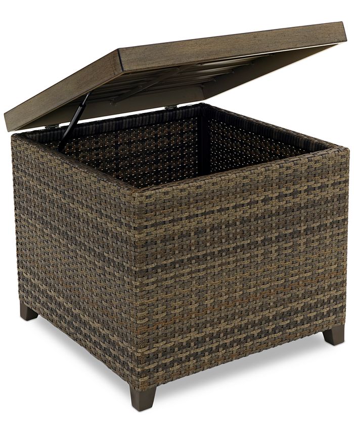 Agio CLOSEOUT! Leighton Outdoor Storage End Table Macy's