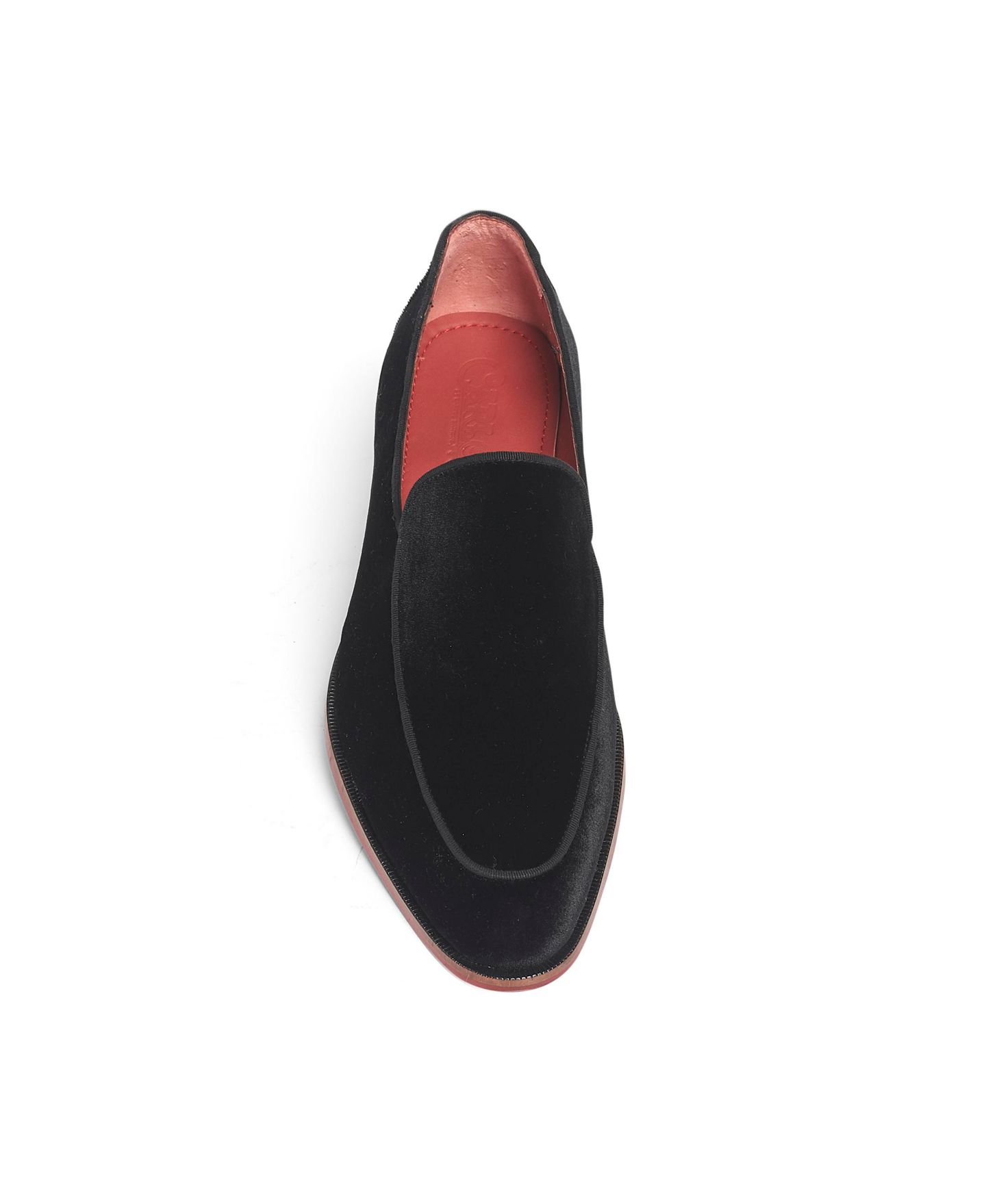 Мужские туфли Carlos by Carlos Santana Prince Velvet Slip-On Wedding Loafer, цвет: Чёрный — фото 4