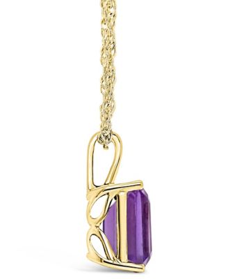 Amethyst (3-1/7 ct. t.w.) Pendant Necklace in 14K Yellow Gold