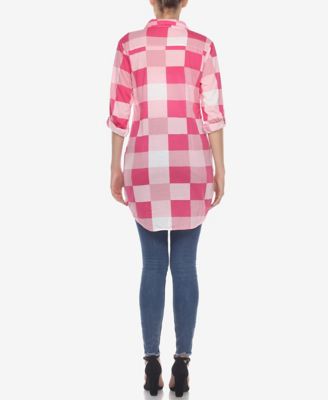 Women's Plaid Tunic Shirt