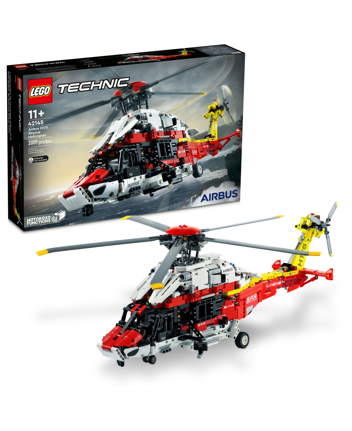 Lego Technic Airbus H175 Rescue Helicopter 42145 Toy Building Set In No Color