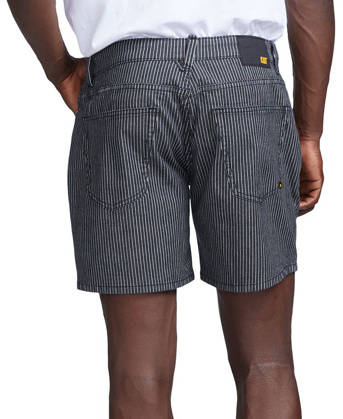 Caterpillar Men's Railroad Stripe Denim Shorts Macy's