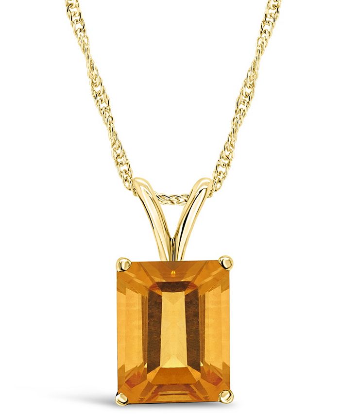 Macys citrine necklace sales