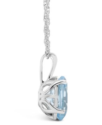 Topaz (3-5/8 ct. t.w.) Pendant Necklace in 14K White Gold