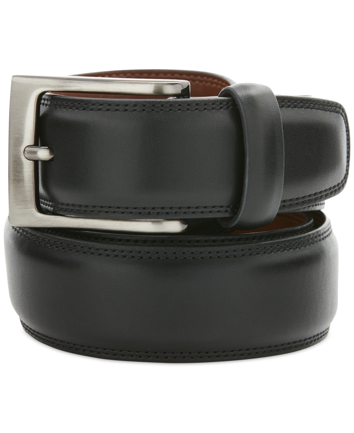 Men's Leather Dress Belt - Brown