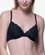 Dorina Curve Astrid non padded bra with lace detailing in black