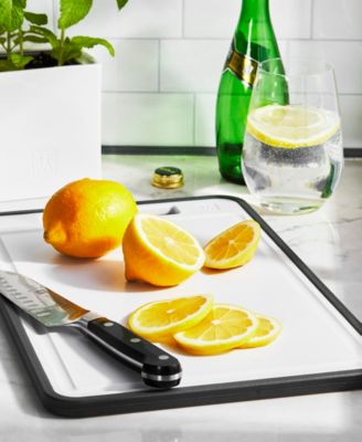 Plastic Cutting Board, 9.75" x 15.25" x 0.5"