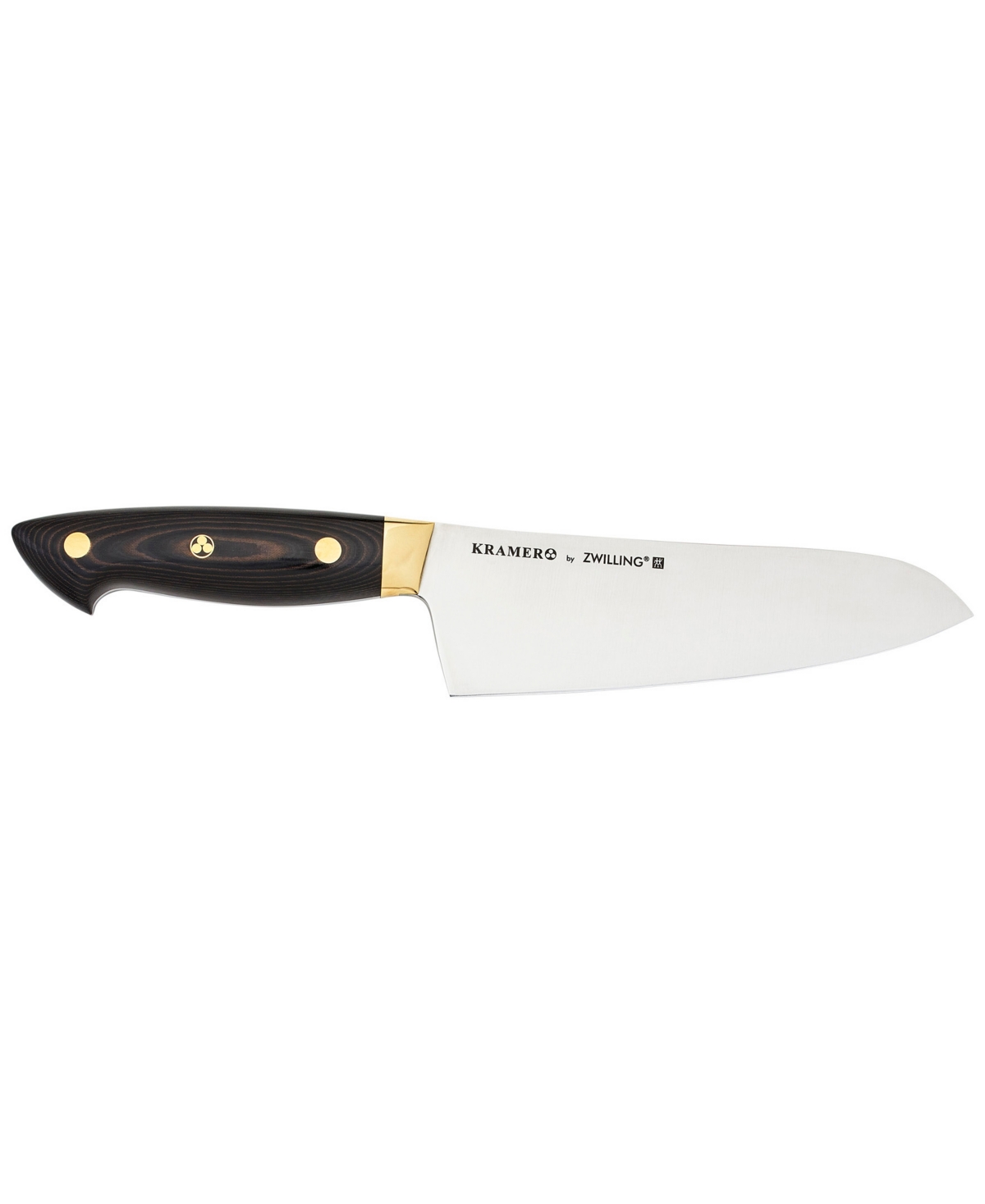 Zwilling Bob Kramer Carbon 2.0 Santoku Knife, 7" In Brown And Silver-tone