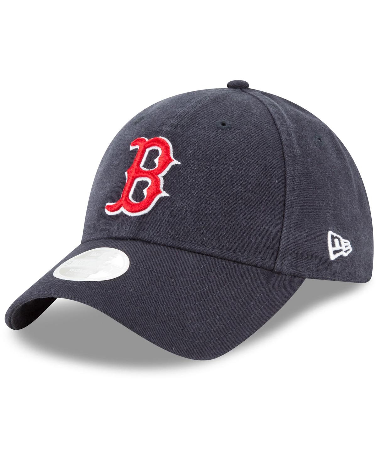 Shop New Era Women's  Navy Boston Red Sox Team Logo Core Classic 9twenty Adjustable Hat