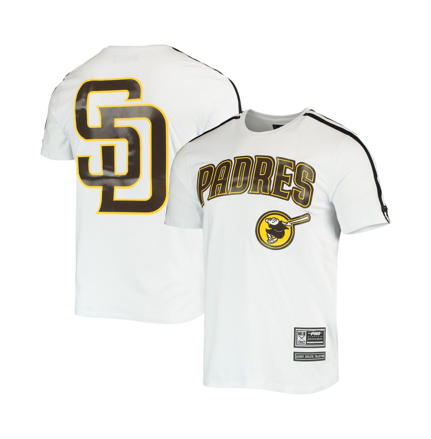 Мужская футболка Pro Standard White San Diego Padres Taping — фото 1