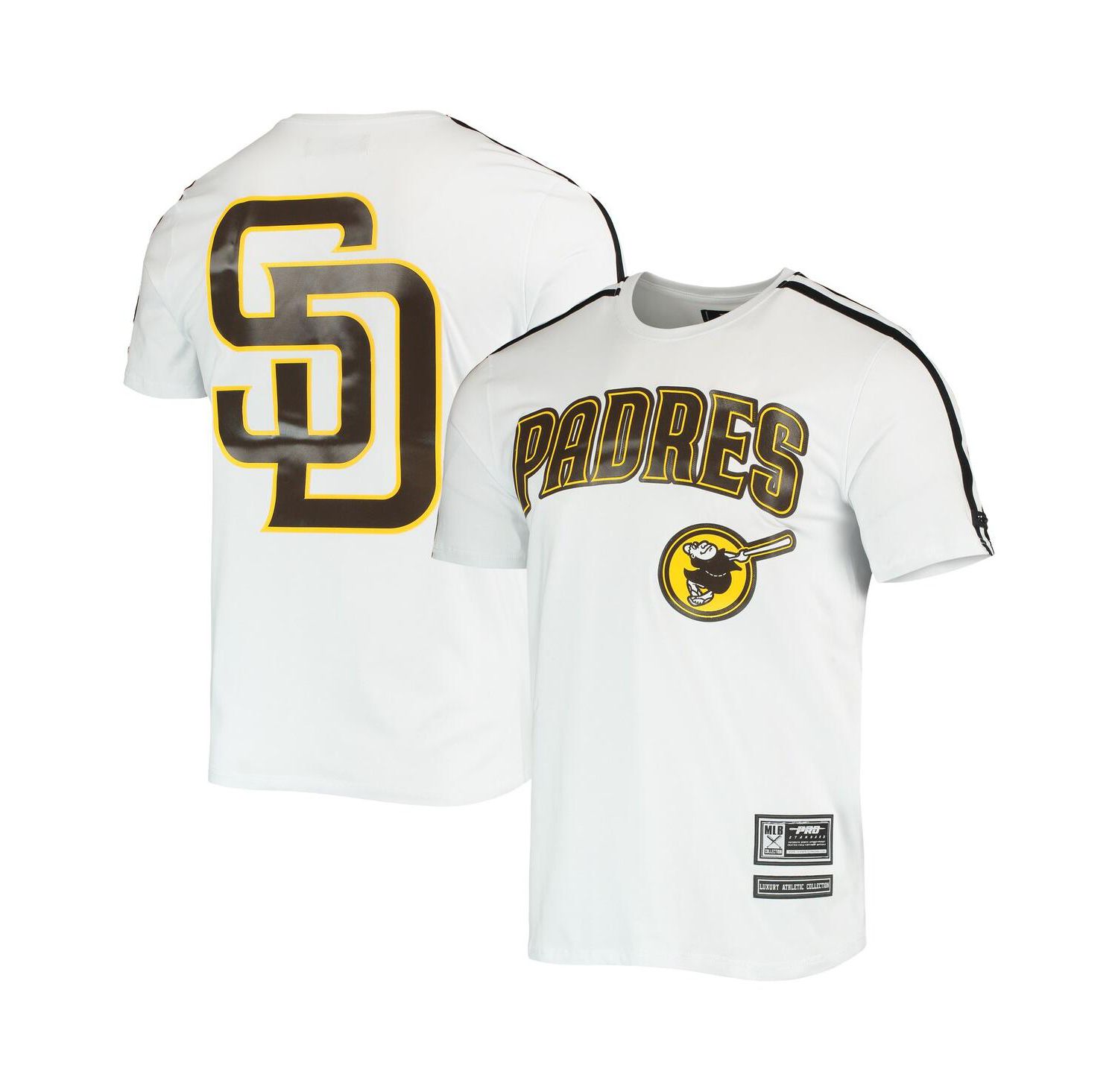 Men's White San Diego Padres Taping T-shirt