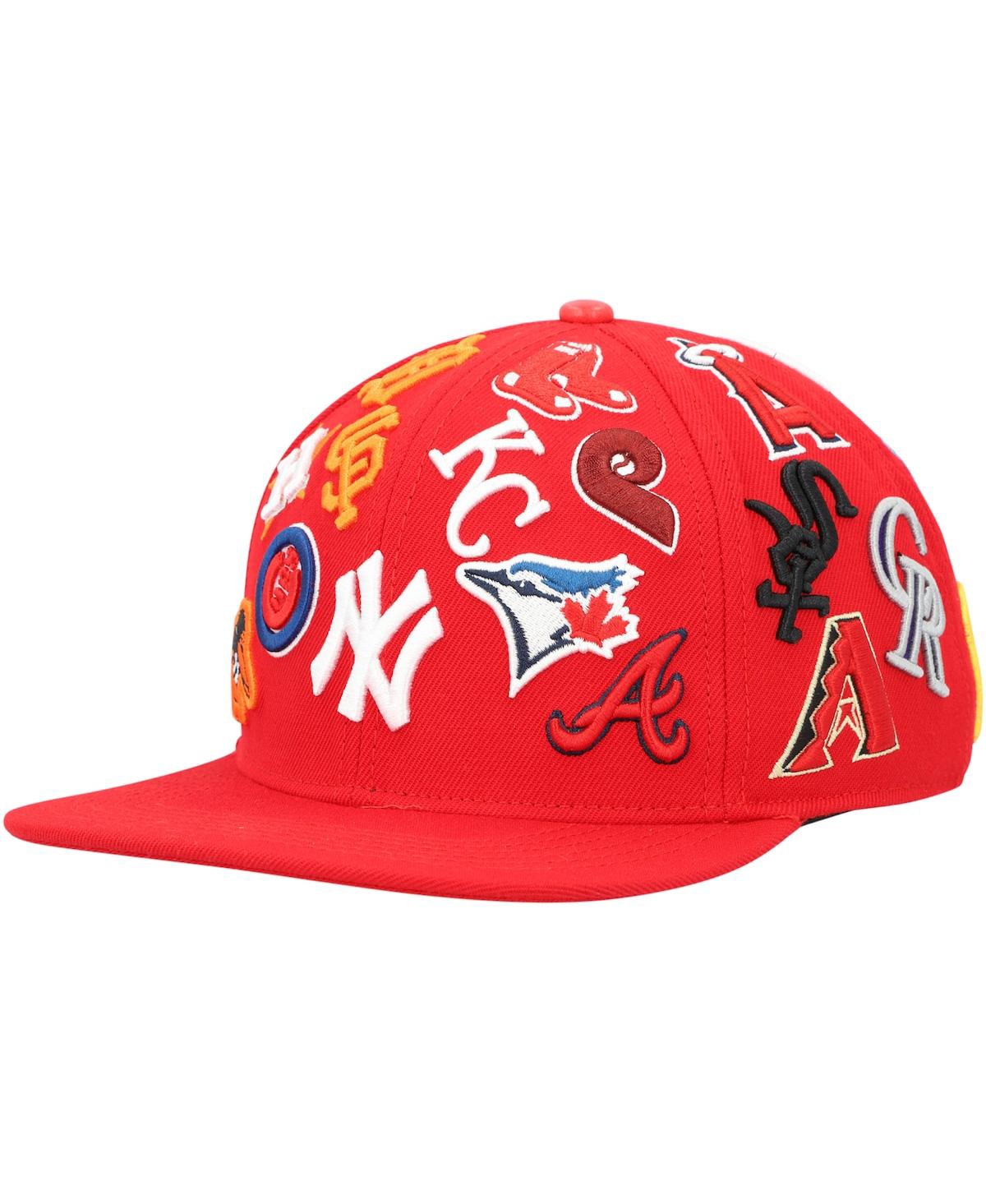 Shop Pro Standard Men's  Red Mlb Pro League Wool Snapback Hat