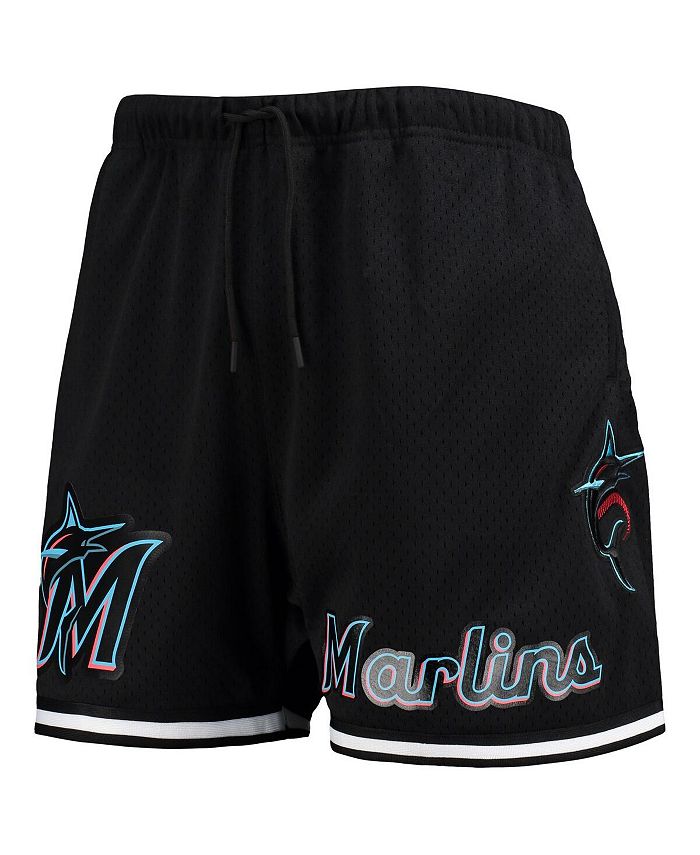 Pro Standard Men's Black Miami Marlins Logo Mesh Shorts - Macy's