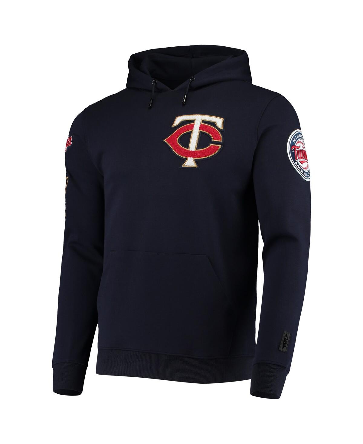 Shop Pro Standard Men's  Navy Minnesota Twins Team Logo Pullover Hoodie