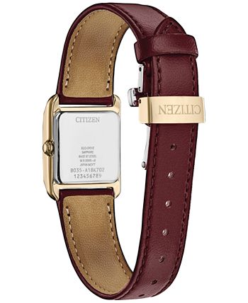 Women's citizen watch with leather band on sale