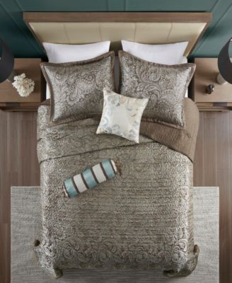 Adeline Paisley Reversible Jacquard 5-Pc. Bedspread Set, Queen