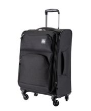 US Traveler Forza 2pc Softside Luggage Spinner Wheels 21 inch Carry-On Bag, Blue, Size: Carry on + Tote