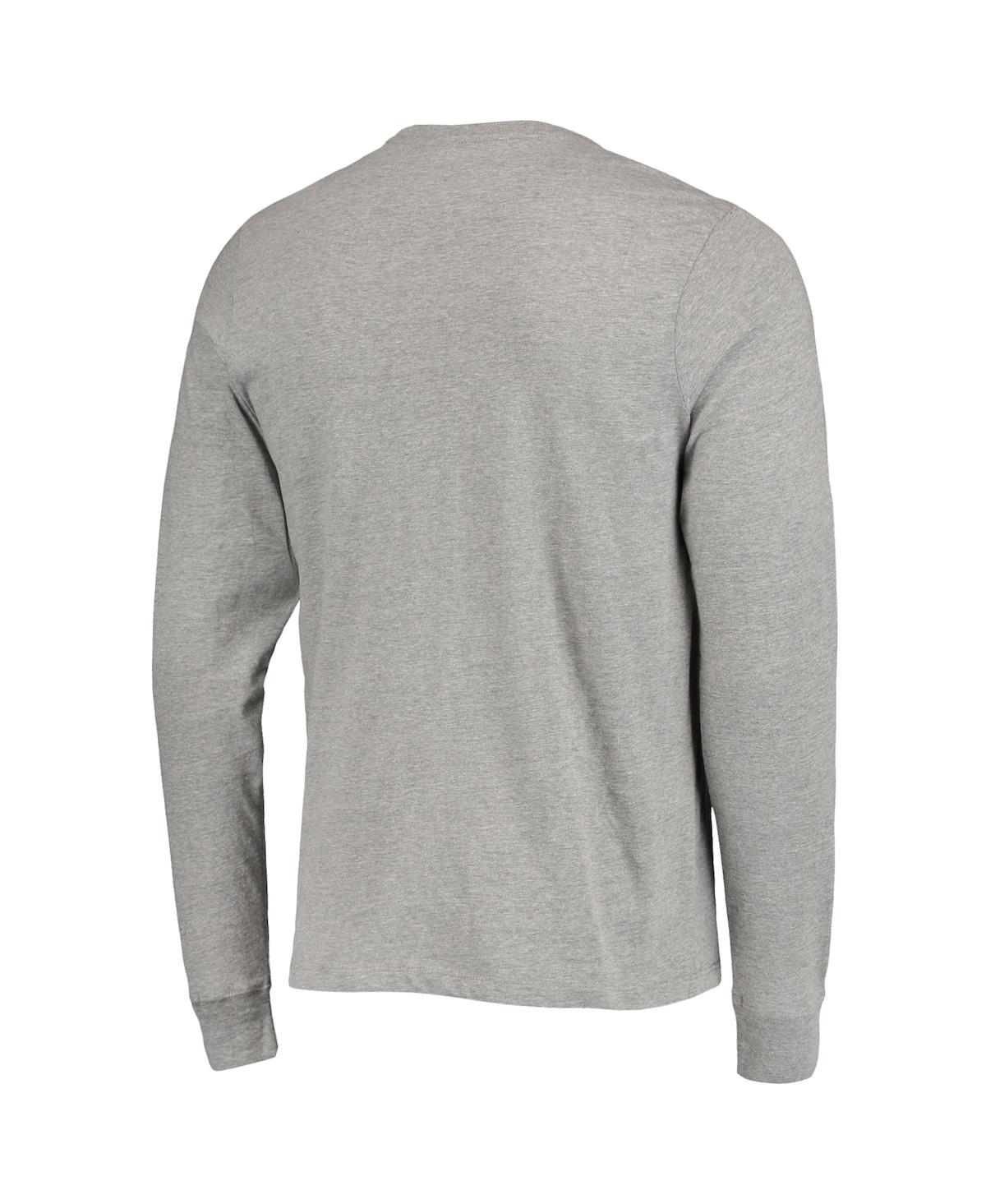 Shop 47 Brand Men's ' Heathered Gray Los Angeles Rams Arch Super Rival Long Sleeve T-shirt