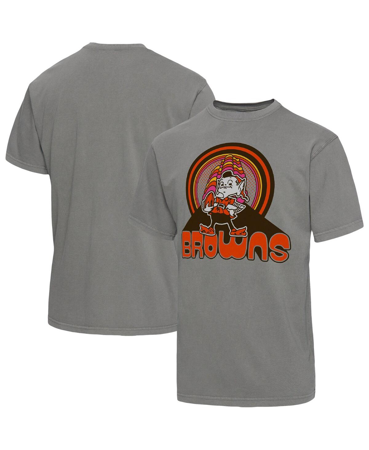 Men's Junk Food Graphite Cleveland Browns Wonderland Infinity Vibe T-shirt - Graphite