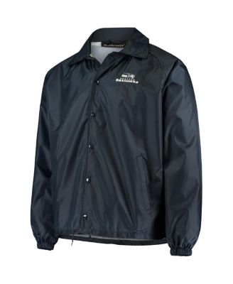 Men's College Navy Seattle Seahawks Coaches Classic Raglan Full-Snap Windbreaker Jacket