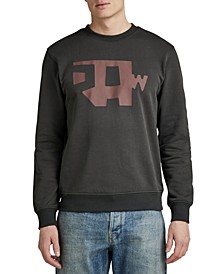 Men's Abstract Raw Logo Graphic Sweatshirt